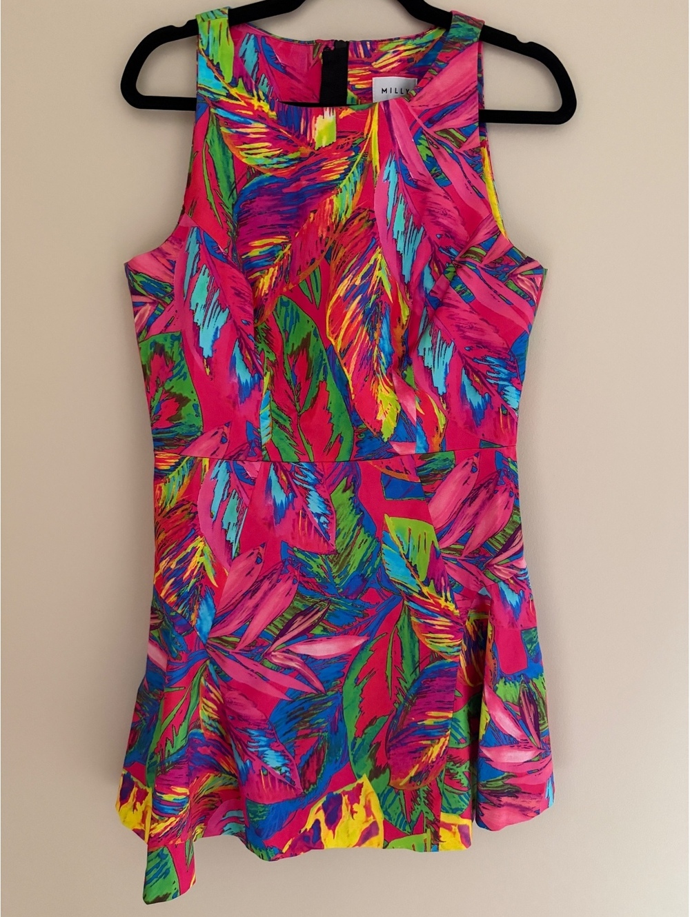 12 Milly vibrant cotton/viscose dress